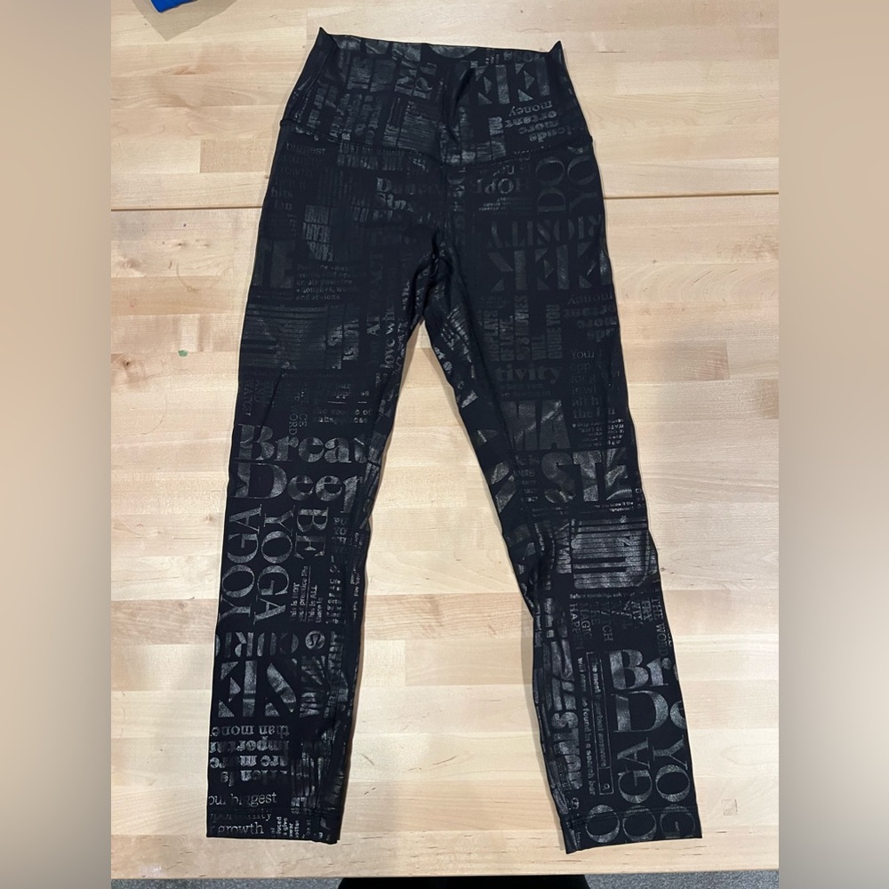 Lululemon wunder under high-rise legging crop women’s size 4 black